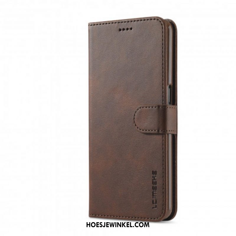 Flip Case voor Oppo Reno 6 5G Lc.imeeke Ledereffect