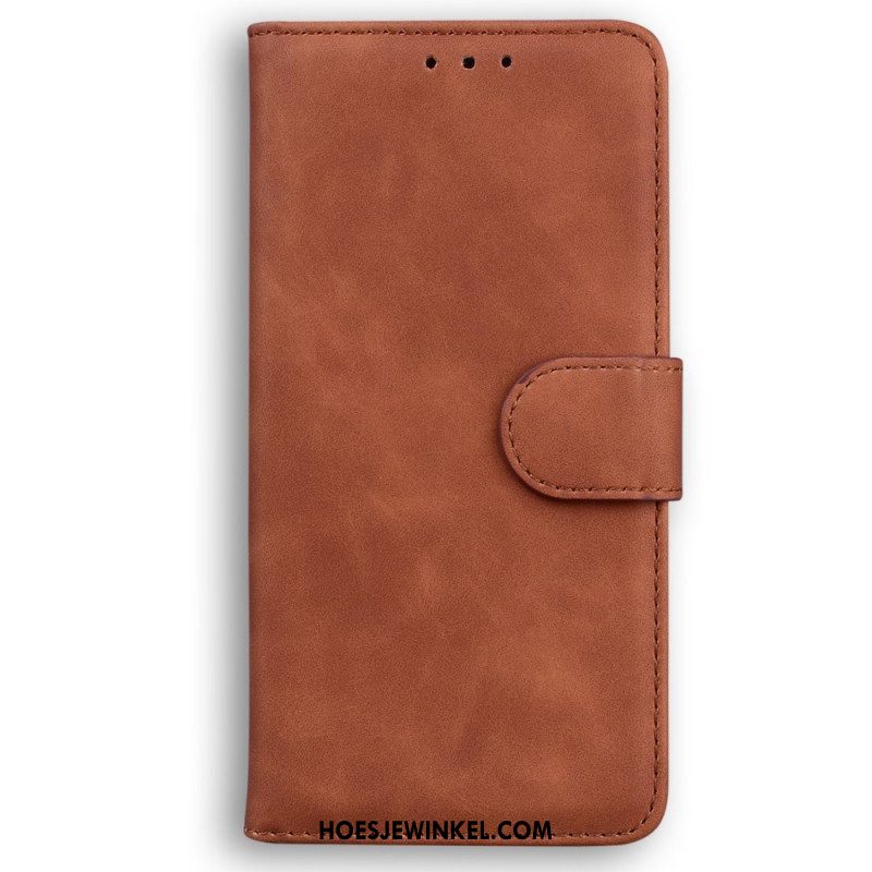 Flip Case voor Oppo Reno 8 Couture-leereffect