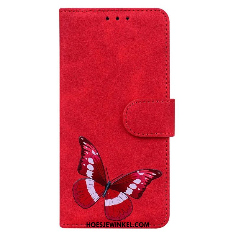 Flip Case voor Samsung Galaxy A14 / A14 5G Vlinder Ontwerp