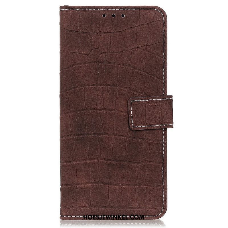 Flip Case voor Samsung Galaxy M23 5G Krokodillenhuidstijl