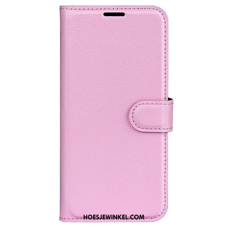 Flip Case voor Samsung Galaxy M33 5G Lychee Lederen Stijl