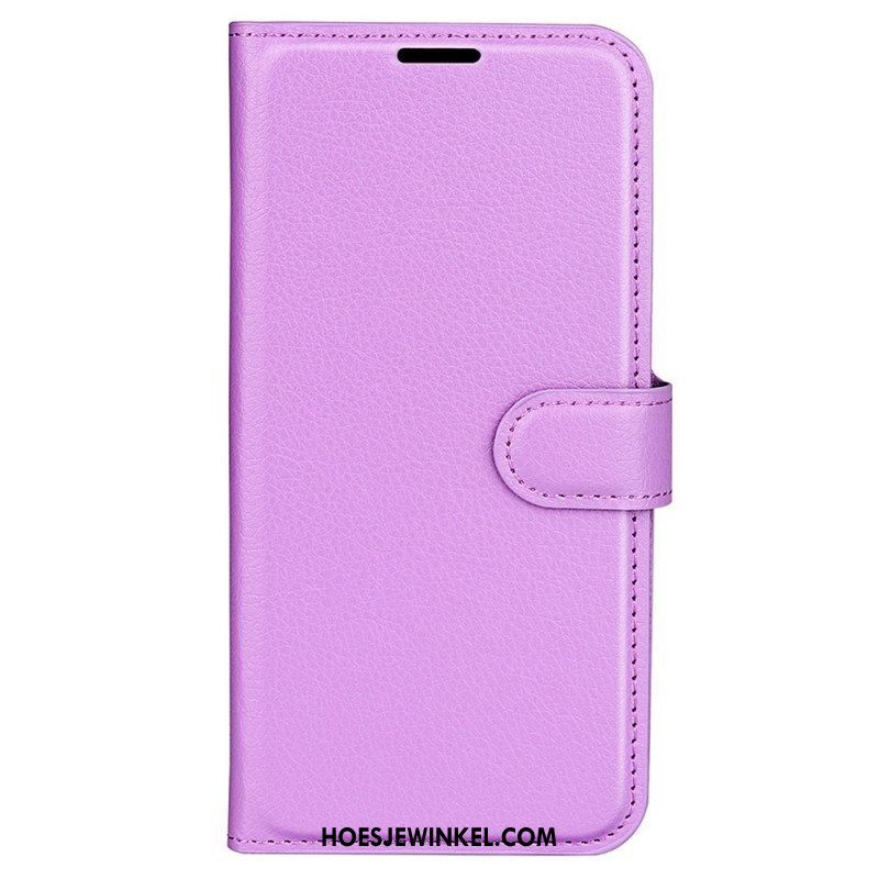 Flip Case voor Samsung Galaxy M33 5G Lychee Lederen Stijl