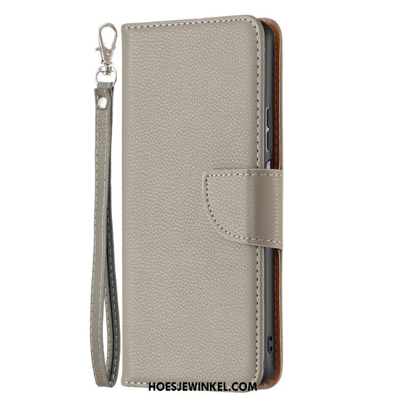 Flip Case voor Samsung Galaxy M53 5G Met Ketting Schuine Riemsluiting