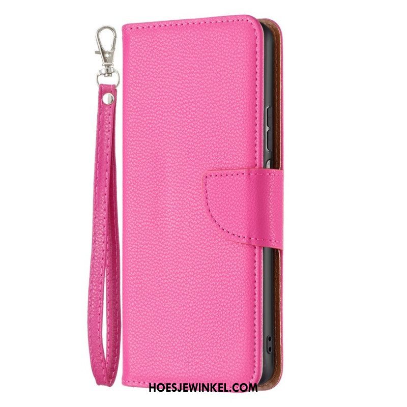 Flip Case voor Samsung Galaxy M53 5G Met Ketting Schuine Riemsluiting