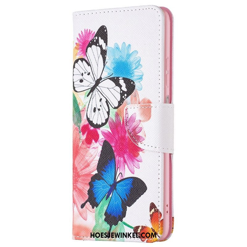 Flip Case voor Samsung Galaxy M53 5G Vlinders Vlinders