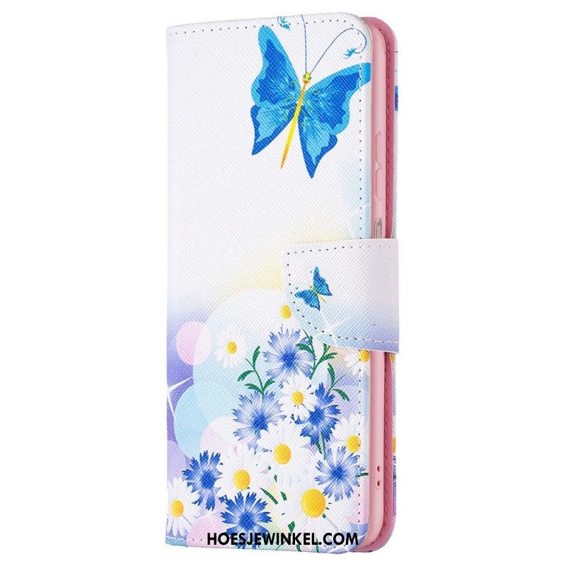 Flip Case voor Samsung Galaxy M53 5G Vlinders Vlinders