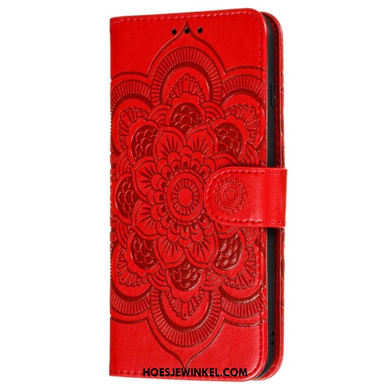 Flip Case voor Samsung Galaxy S22 5G Volledige Mandala