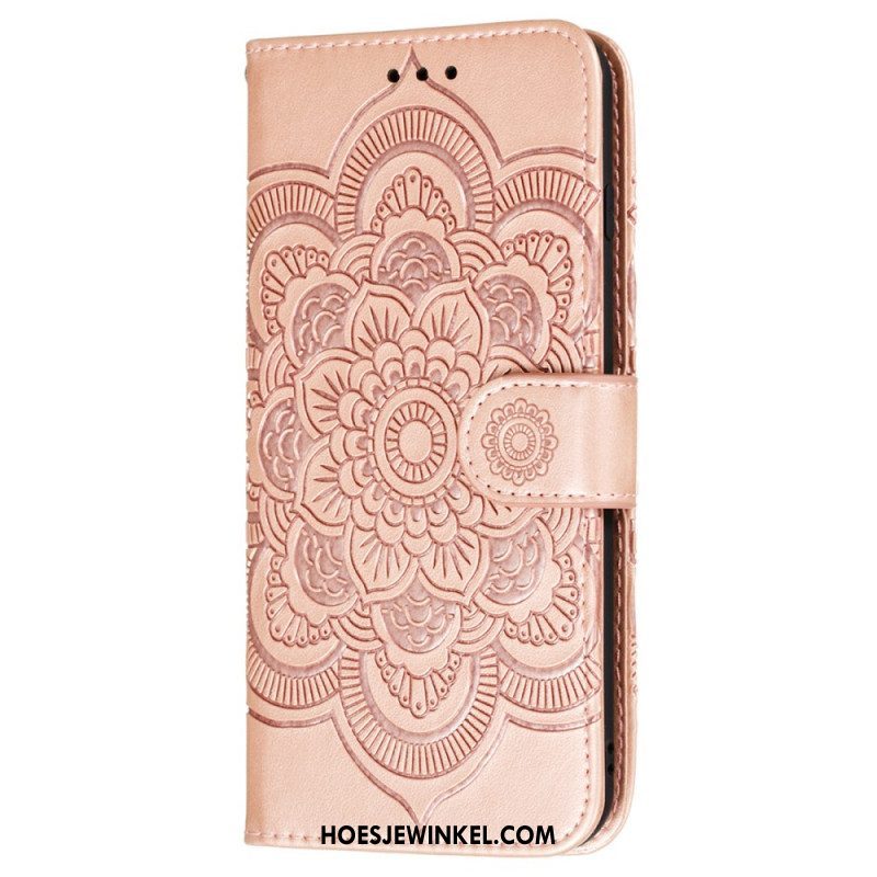 Flip Case voor Samsung Galaxy S22 5G Volledige Mandala