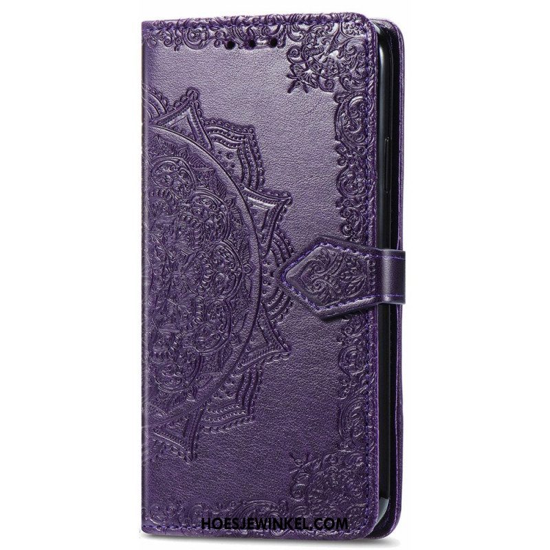 Flip Case voor Samsung Galaxy S22 Ultra 5G Mandala Middeleeuwen