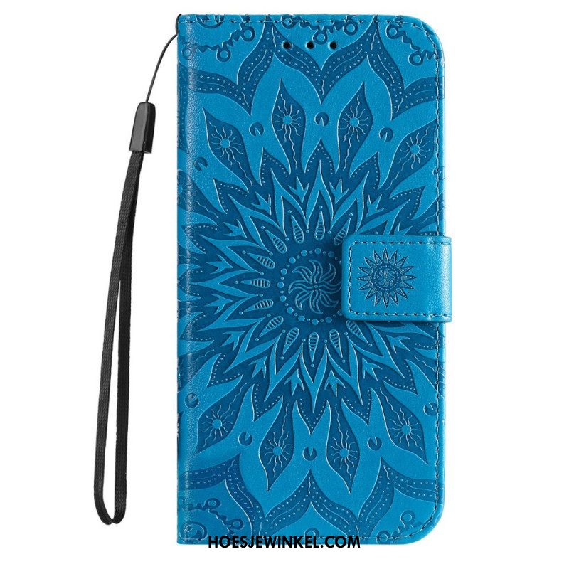 Flip Case voor Samsung Galaxy S22 Ultra 5G Zonnebloem