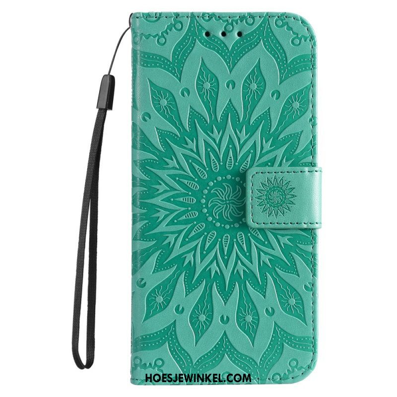 Flip Case voor Samsung Galaxy S22 Ultra 5G Zonnebloem