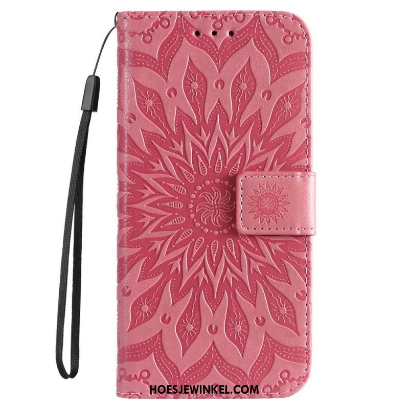 Flip Case voor Samsung Galaxy S22 Ultra 5G Zonnebloem