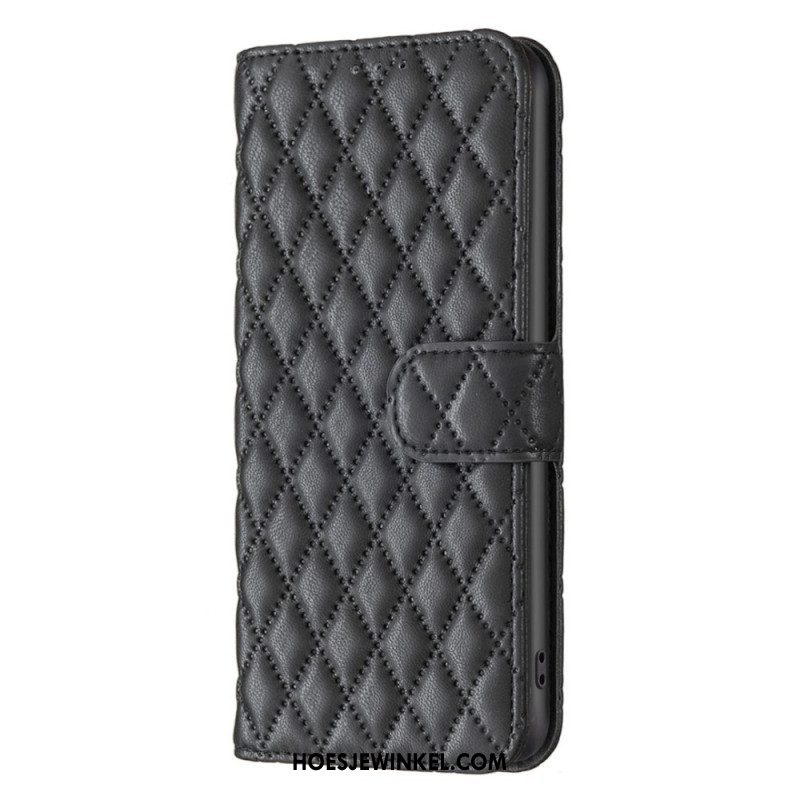 Flip Case voor Samsung Galaxy S23 5G Gewatteerde Binfen Kleur