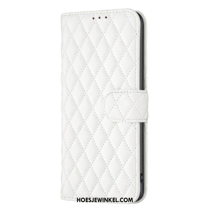 Flip Case voor Samsung Galaxy S23 5G Gewatteerde Binfen Kleur