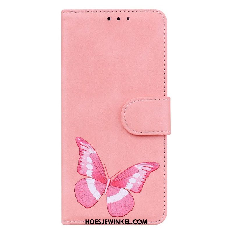 Flip Case voor Samsung Galaxy S23 Ultra 5G Vlinder