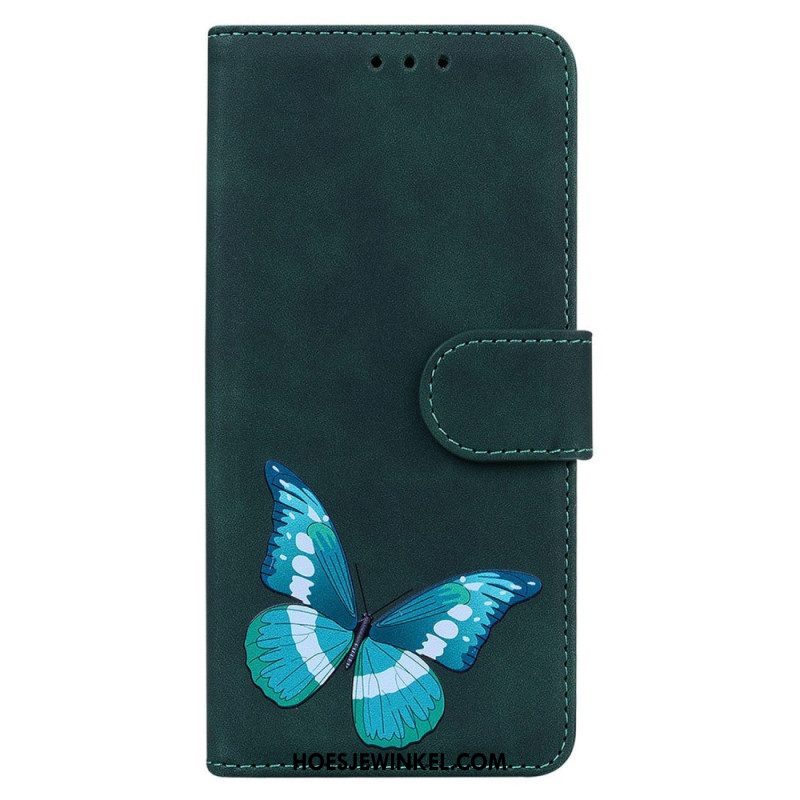 Flip Case voor Samsung Galaxy S23 Ultra 5G Vlinder