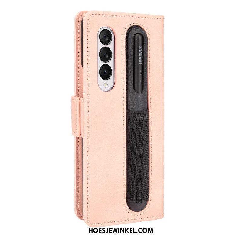 Flip Case voor Samsung Galaxy Z Fold 3 5G Eersteklas Stylushouder