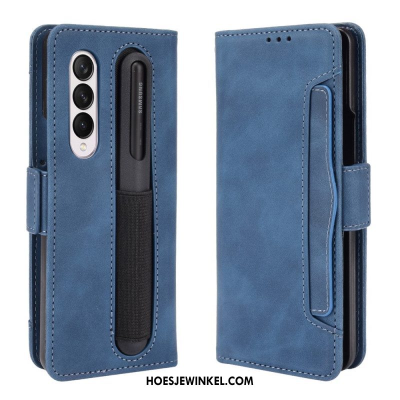 Flip Case voor Samsung Galaxy Z Fold 3 5G Eersteklas Stylushouder