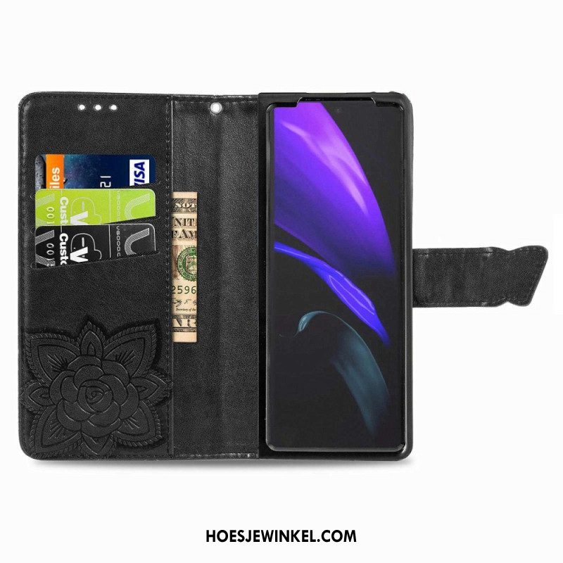 Flip Case voor Samsung Galaxy Z Fold 4 Gigantische Vlinder