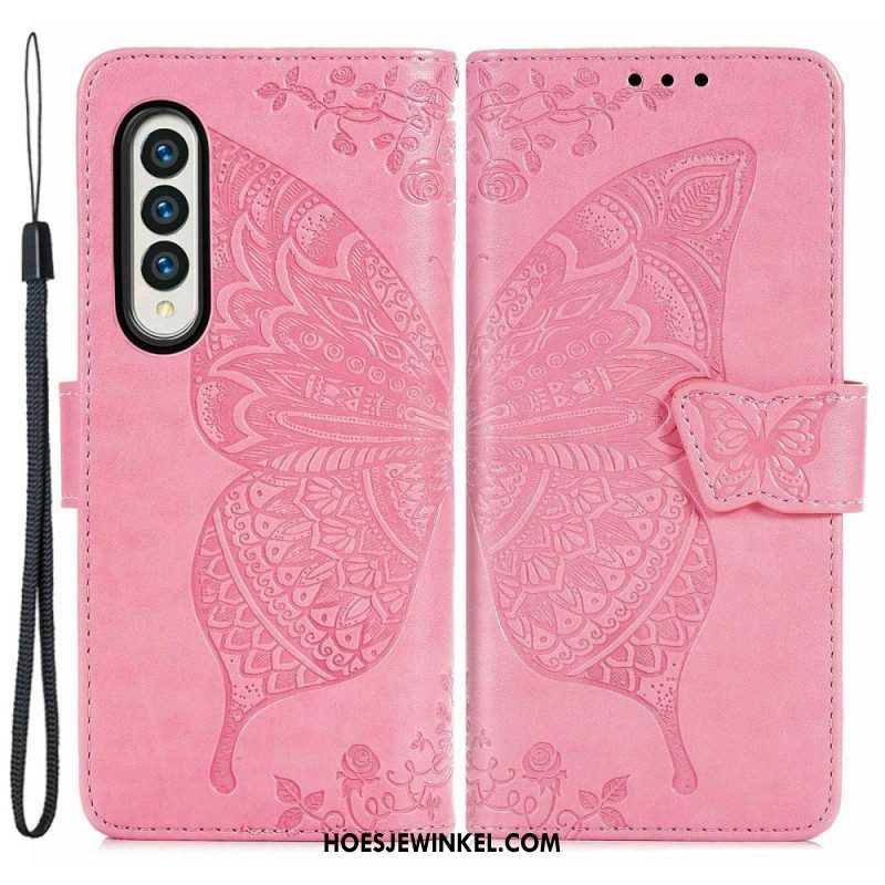 Flip Case voor Samsung Galaxy Z Fold 4 Gigantische Vlinder