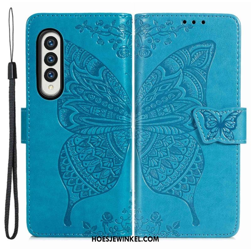 Flip Case voor Samsung Galaxy Z Fold 4 Gigantische Vlinder