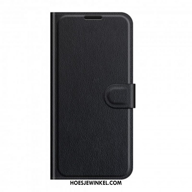 Flip Case voor Sony Xperia 1 III Klassiek Lychee-effect