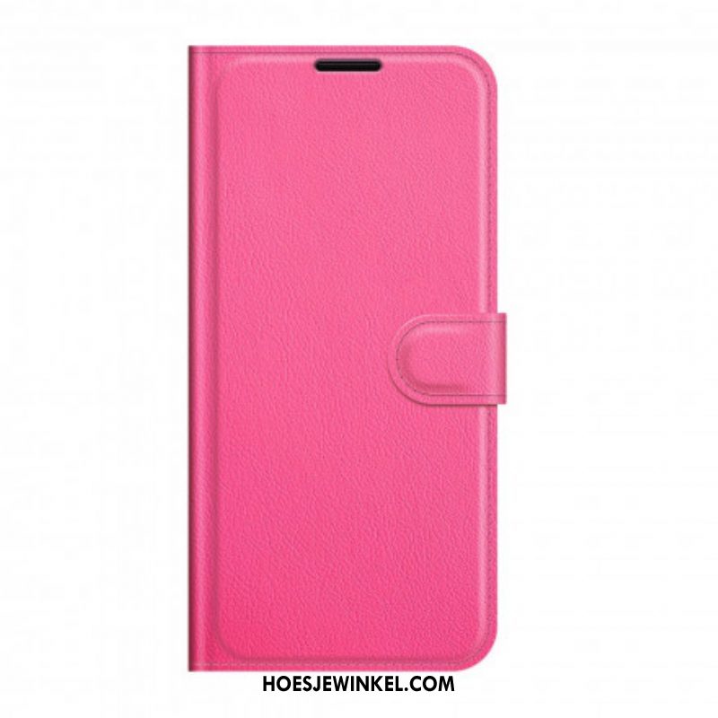 Flip Case voor Sony Xperia 1 III Klassiek Lychee-effect