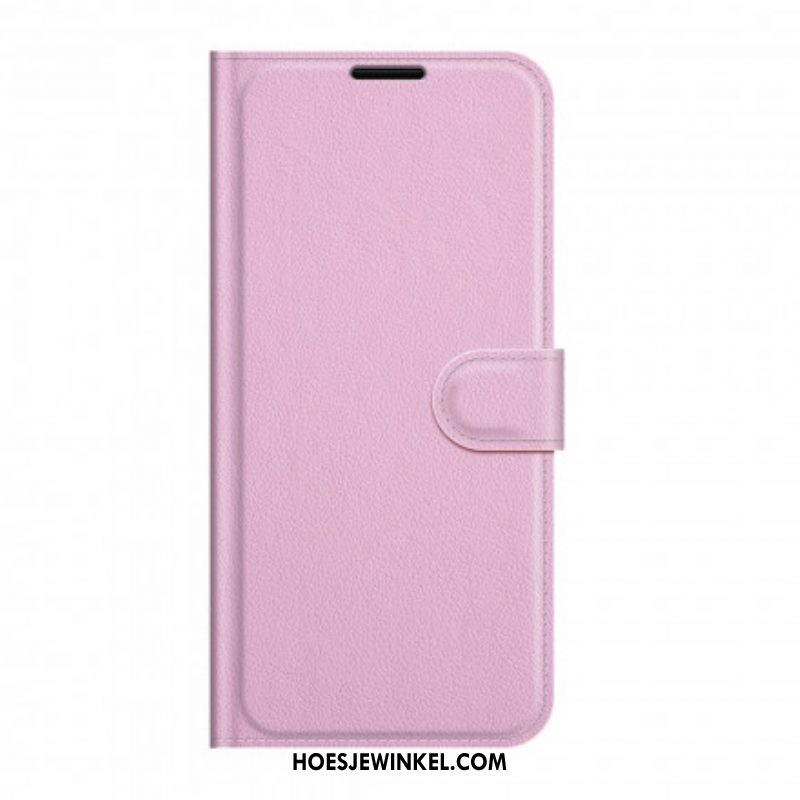 Flip Case voor Sony Xperia 1 III Klassiek Lychee-effect