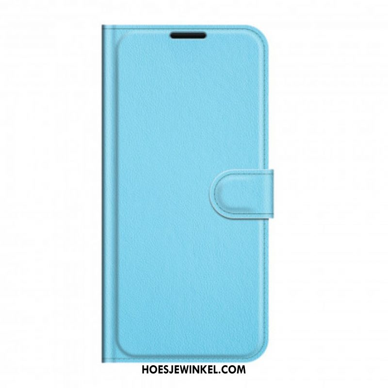 Flip Case voor Sony Xperia 1 III Klassiek Lychee-effect