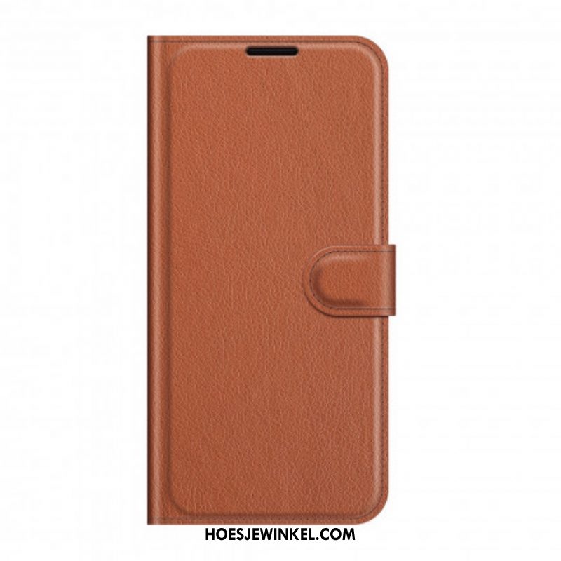 Flip Case voor Sony Xperia 1 III Klassiek Lychee-effect