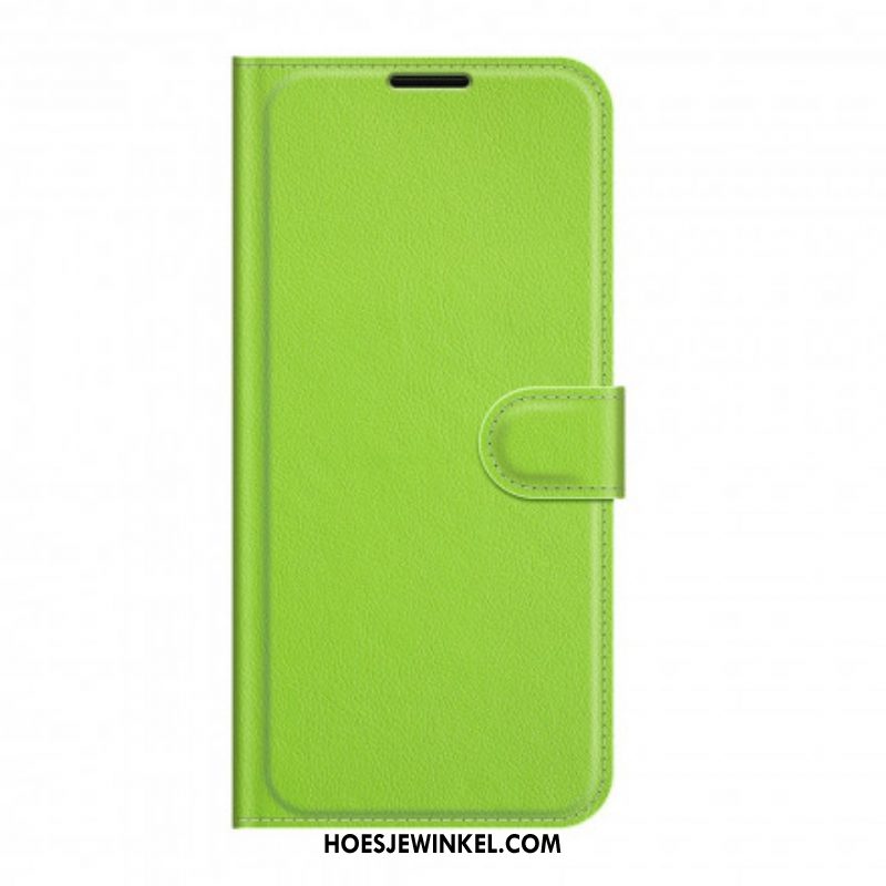 Flip Case voor Sony Xperia 1 III Klassiek Lychee-effect