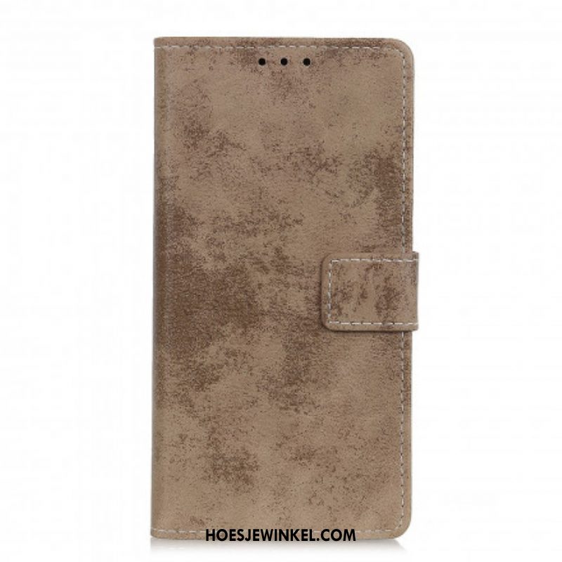 Flip Case voor Sony Xperia 1 III Vintage Leereffect