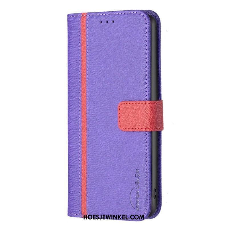 Flip Case voor Xiaomi 12 / 12X Tweekleurige Binfen-kleur