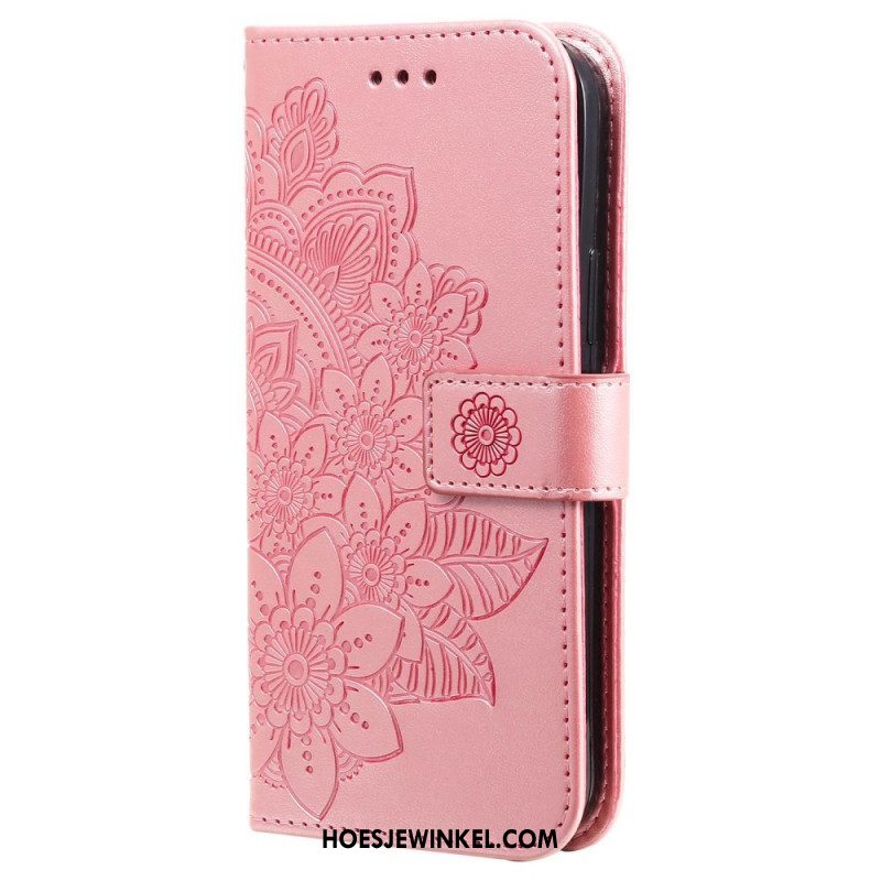 Flip Case voor Xiaomi 12T / 12T Pro Met Ketting Strakke Mandala