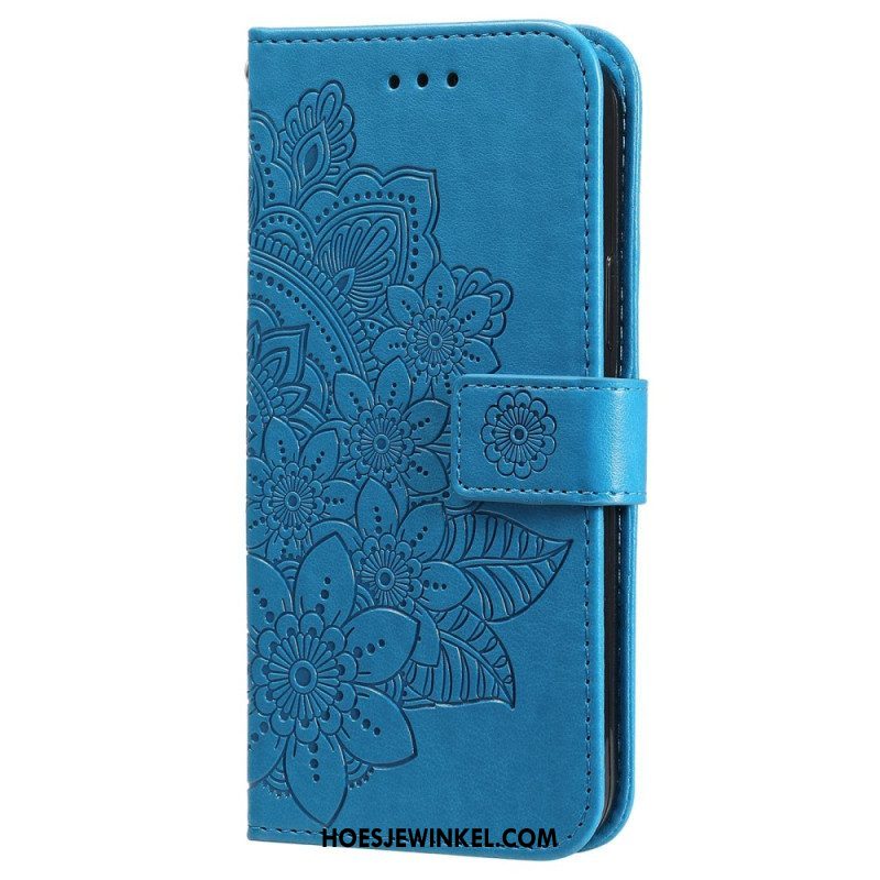 Flip Case voor Xiaomi 12T / 12T Pro Met Ketting Strakke Mandala