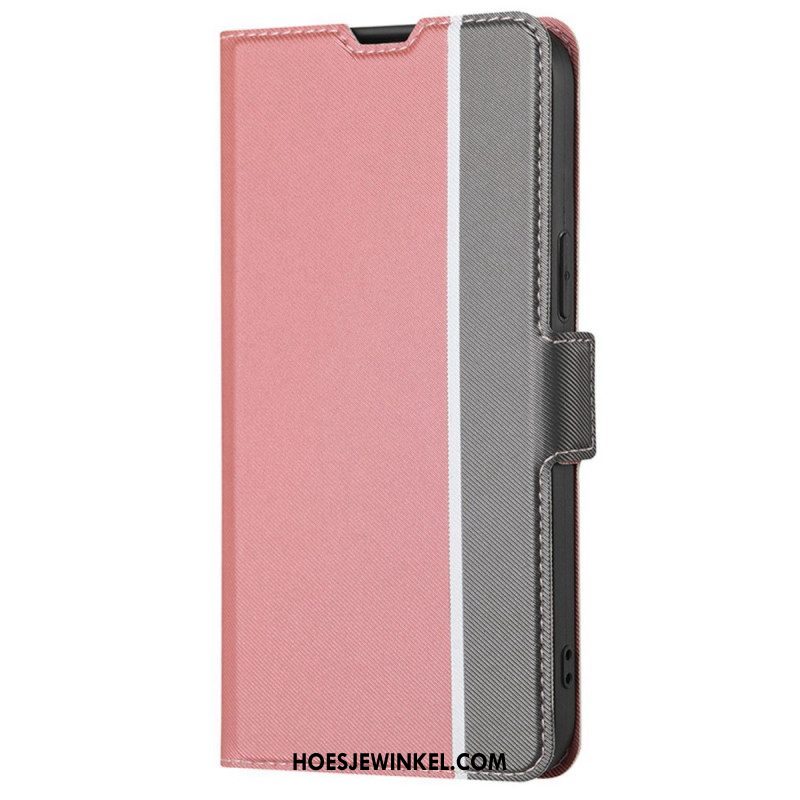 Flip Case voor Xiaomi 12T / 12T Pro Ultrafijn Tweekleurig