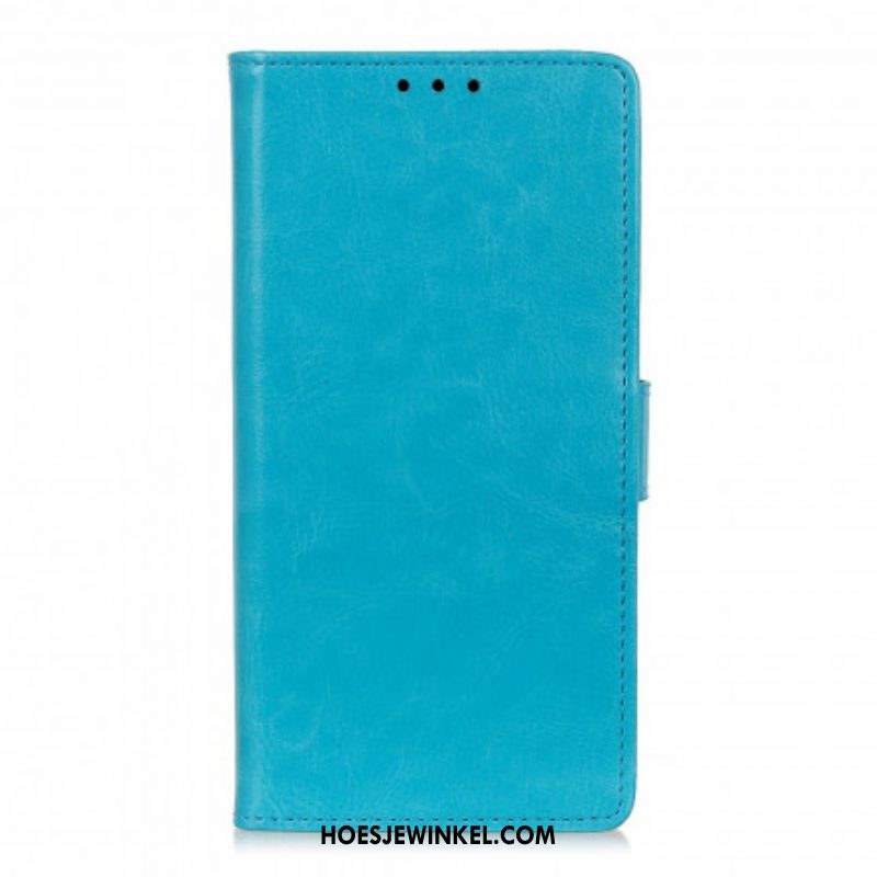 Flip Case voor Xiaomi Redmi Note 10 / 10S Eenvoudig Glanzend Leereffect