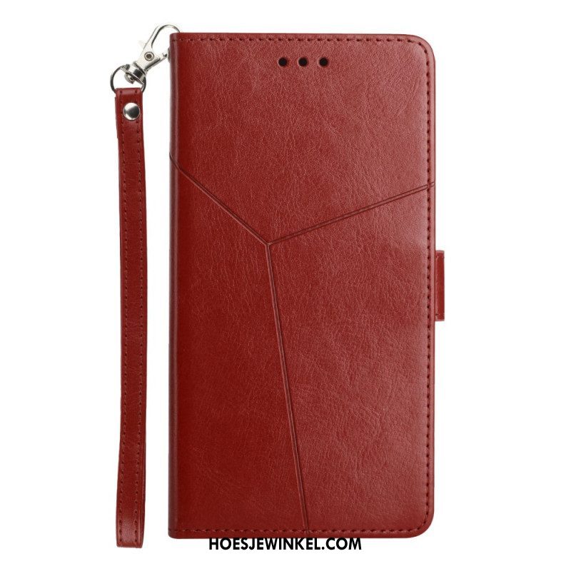 Flip Case voor Xiaomi Redmi Note 12 4G Met Ketting Y Strappy-ontwerp