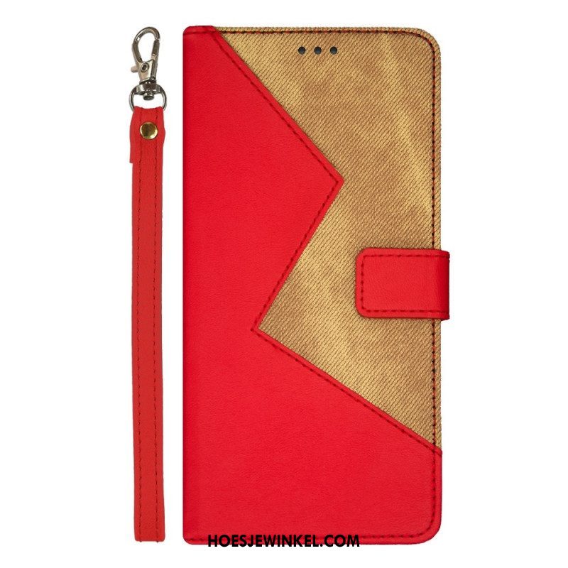 Flip Case voor Xiaomi Redmi Note 12 Pro Tweekleurige Idewei