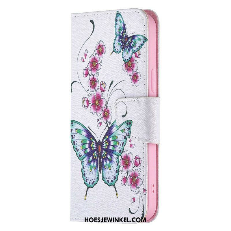 Flip Case voor iPhone 13 Pro Max Ongelooflijke Vlinders