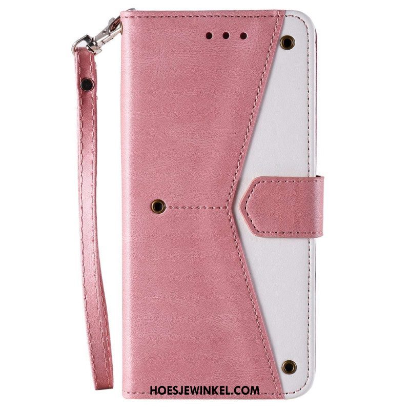 Flip Case voor iPhone 14 Skin-touch-naden