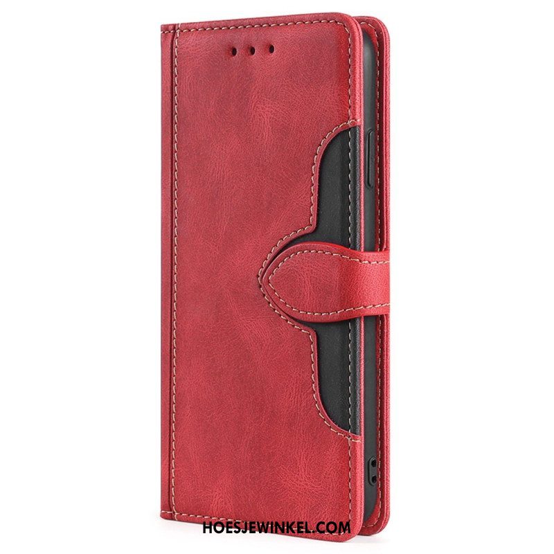 Flip Case voor iPhone 14 Tweekleurige Bloemen