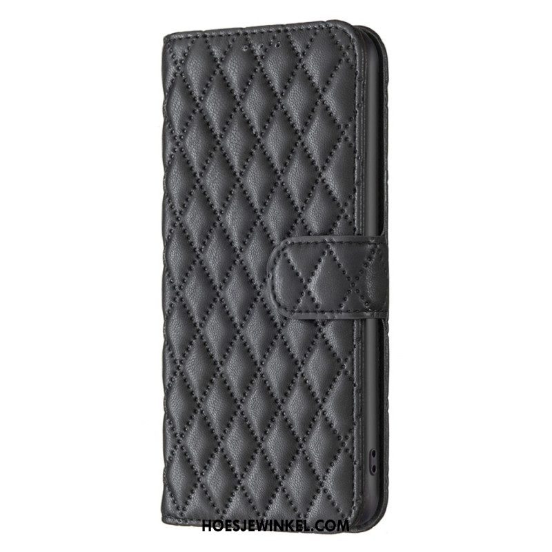 Flip Case voor iPhone 15 Plus Gewatteerd
