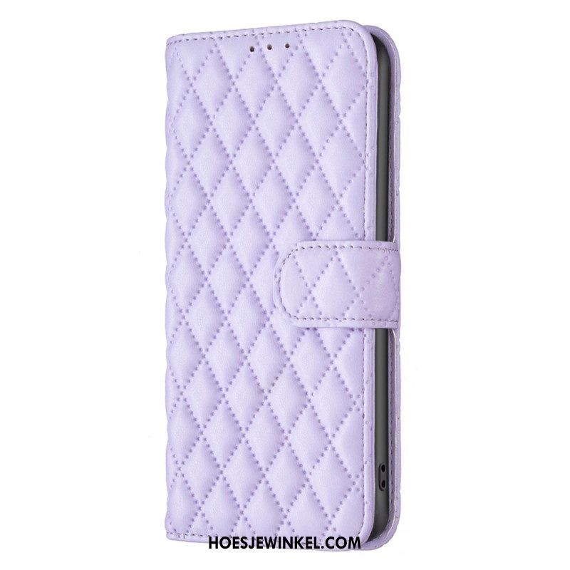 Flip Case voor iPhone 15 Plus Gewatteerd