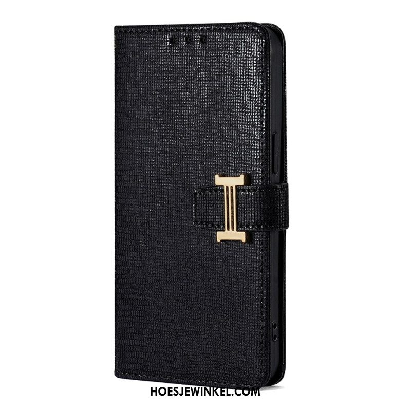 Folio-hoesje Huawei Pura 80 Telefoonhoesje Metalen Gesp