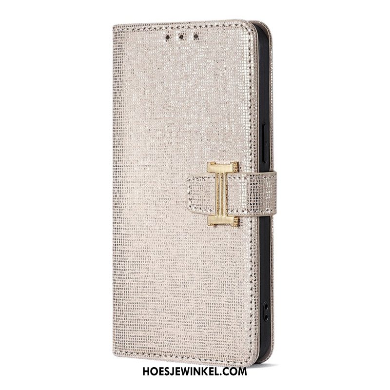 Folio-hoesje Huawei Pura 80 Telefoonhoesje Metalen Gesp