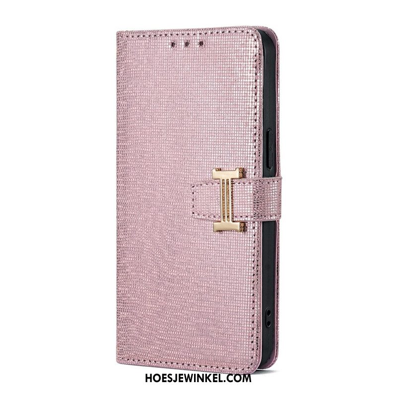 Folio-hoesje Huawei Pura 80 Telefoonhoesje Metalen Gesp