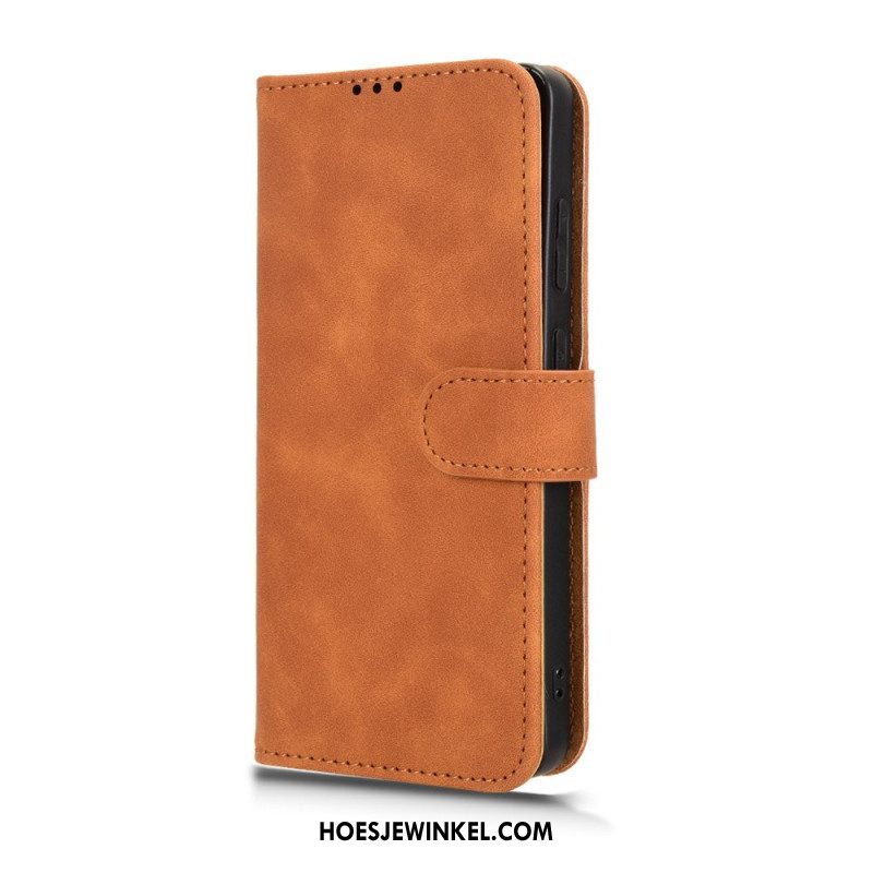 Folio-hoesje Oneplus 13r Telefoonhoesje Suède-stijl