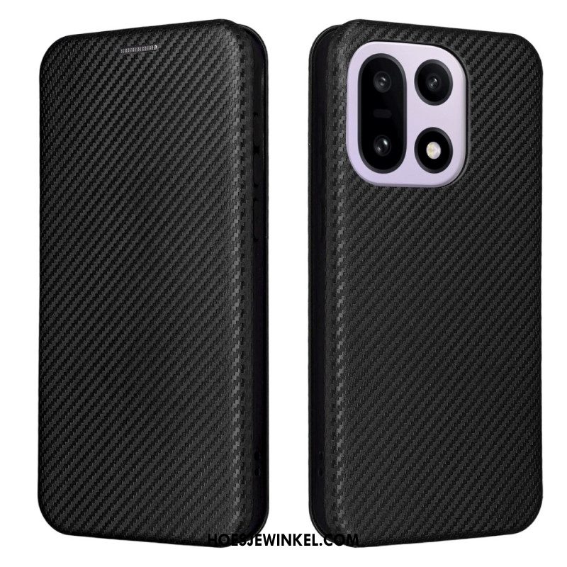 Folio-hoesje Oneplus 15 Koolstofvezel Bescherming Hoesje