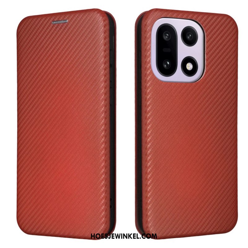 Folio-hoesje Oneplus 15 Koolstofvezel Bescherming Hoesje